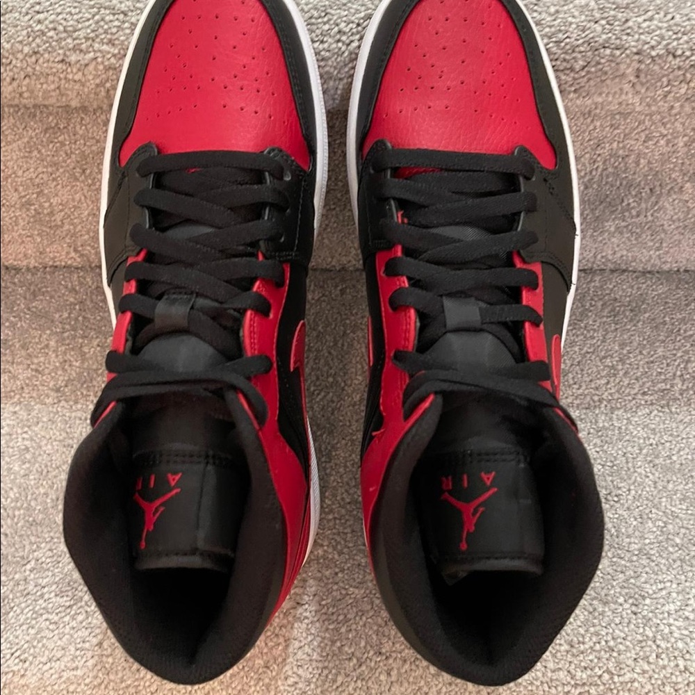 New jordan 1 mid “banned” mens shoes - Picture 11 of 15
